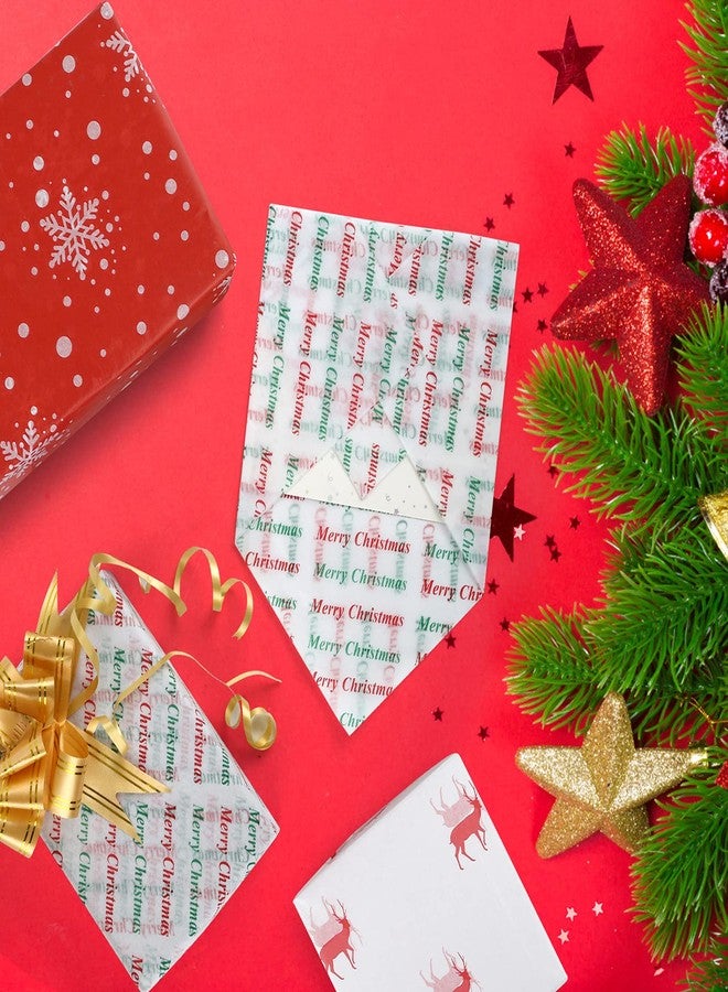 Naler Christmas Tissue Paper Bulk Pack Xmas Holiday Premium Decorative Gift Wrapping Tissue Paper for Christmas Gift Wrapping Birthday Festival Party Decoration, 20 X 20 Inch, 60 Sheets - Image 5
